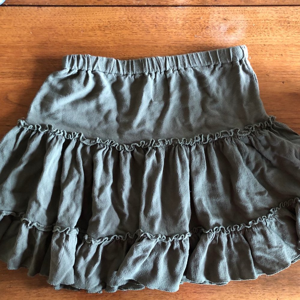 Princess Polly Hanson Mini Skirt Size Small Green